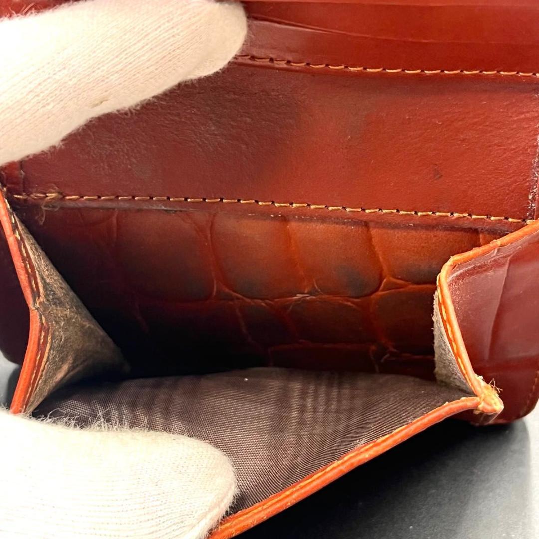 か*ん様 最高級 GLEN  本革 レザー マネークリップ 型押し 財