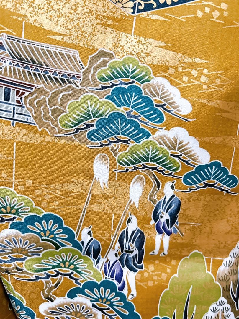 仕付け糸付新品羽織着物♡七五三　5歳　男の子　フルセット　一式　縦縞袴　黒系　鷹