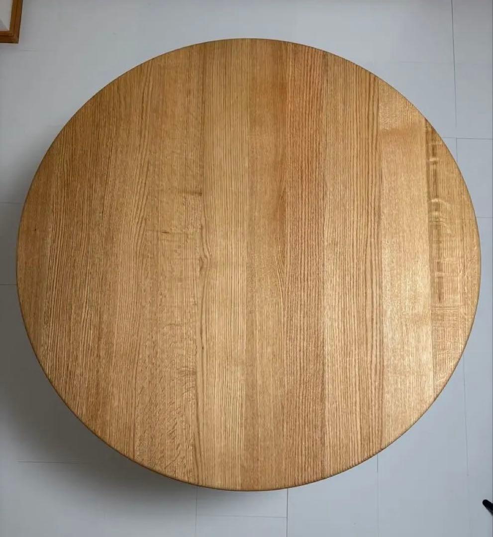 SIKI FURNITURE レッドオーク オイル塗装 板目 直径100cm