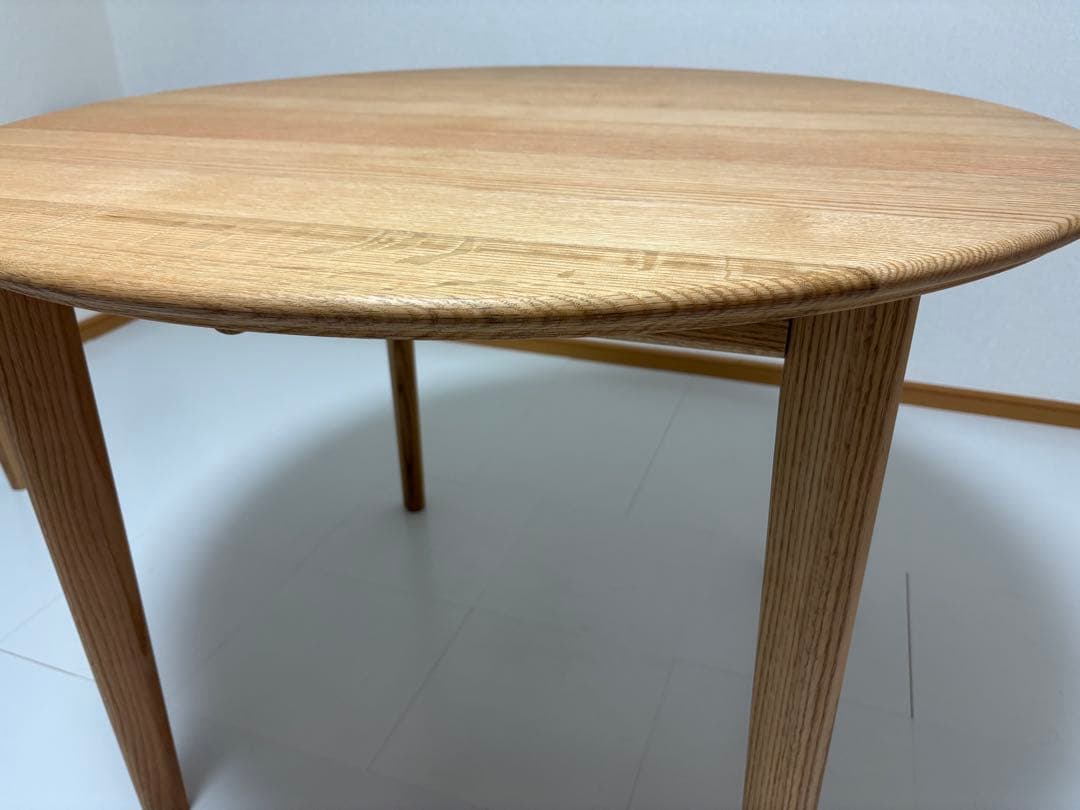 SIKI FURNITURE レッドオーク オイル塗装 板目 直径100cm