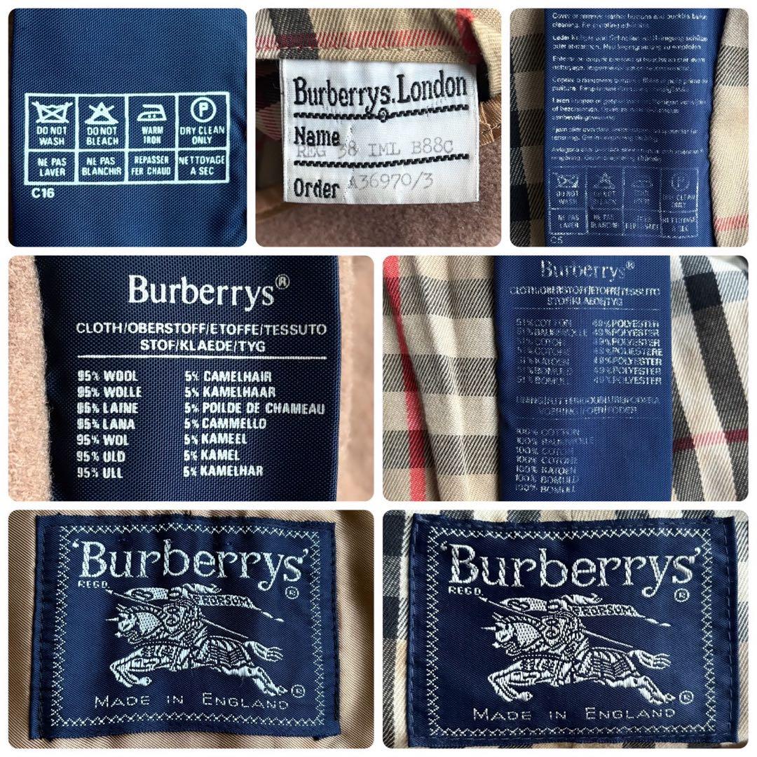 希少◆着丈114 付け襟 バーバリー ライナー ベルト付 トレンチコート