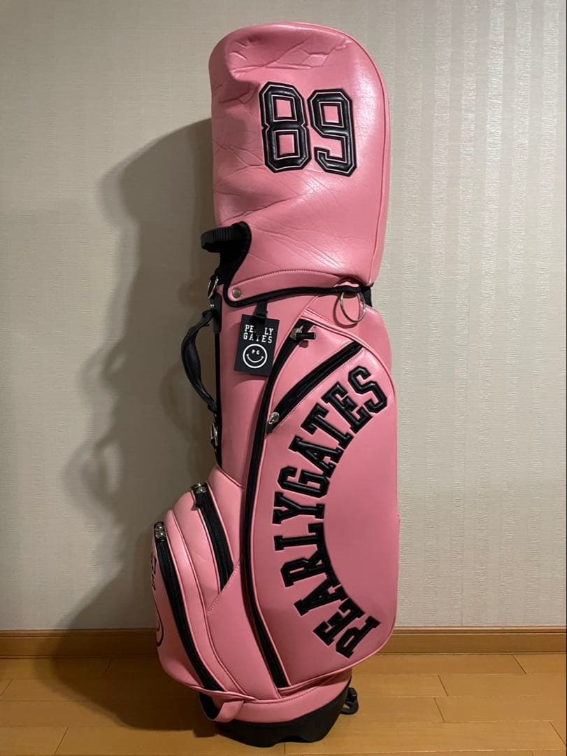 PEARLY GATES キャディバッグ 89 ピンクとヘッドカバー4個