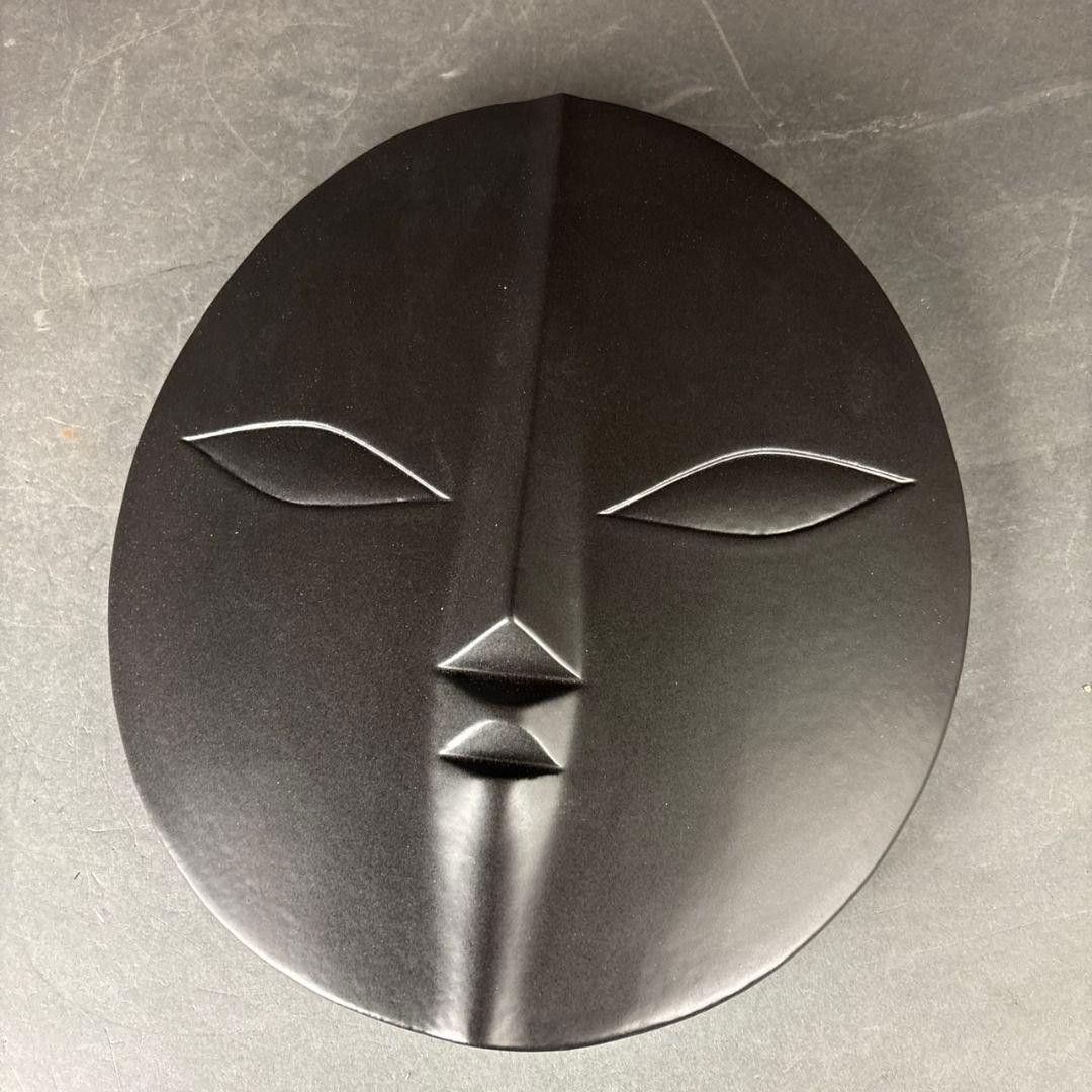 岡本太郎　信楽焼　太陽の顔　共箱