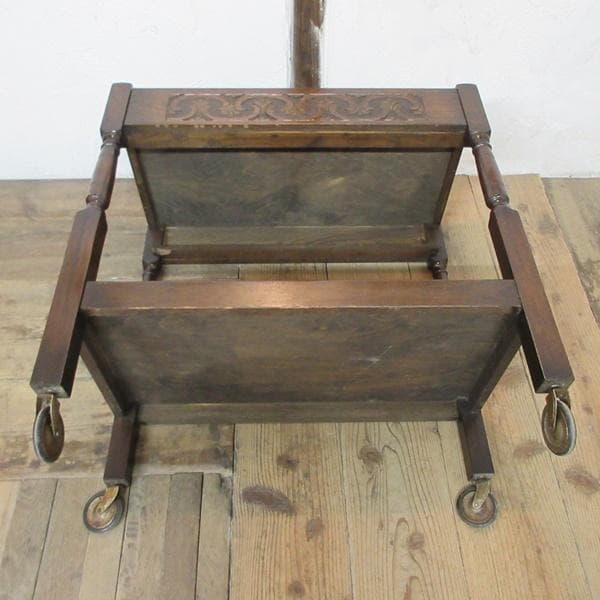 イギリス アンティーク 家具 キッチンワゴン トロリー 引き出し付き 6890d