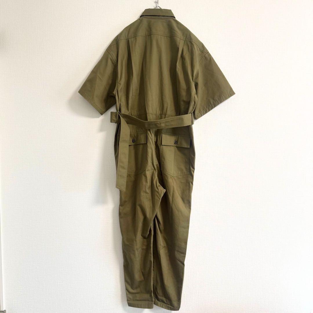 HYKE 2023 WEATHER OVERALL オールインワン カーキ