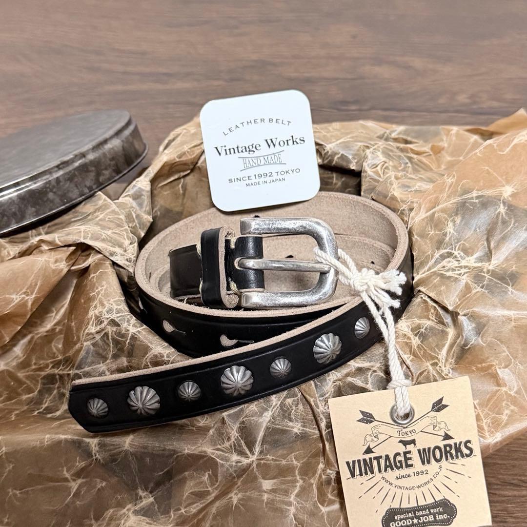 VINTAGEWORKS DH5745 ブラックレザーベルト 原宿店限定