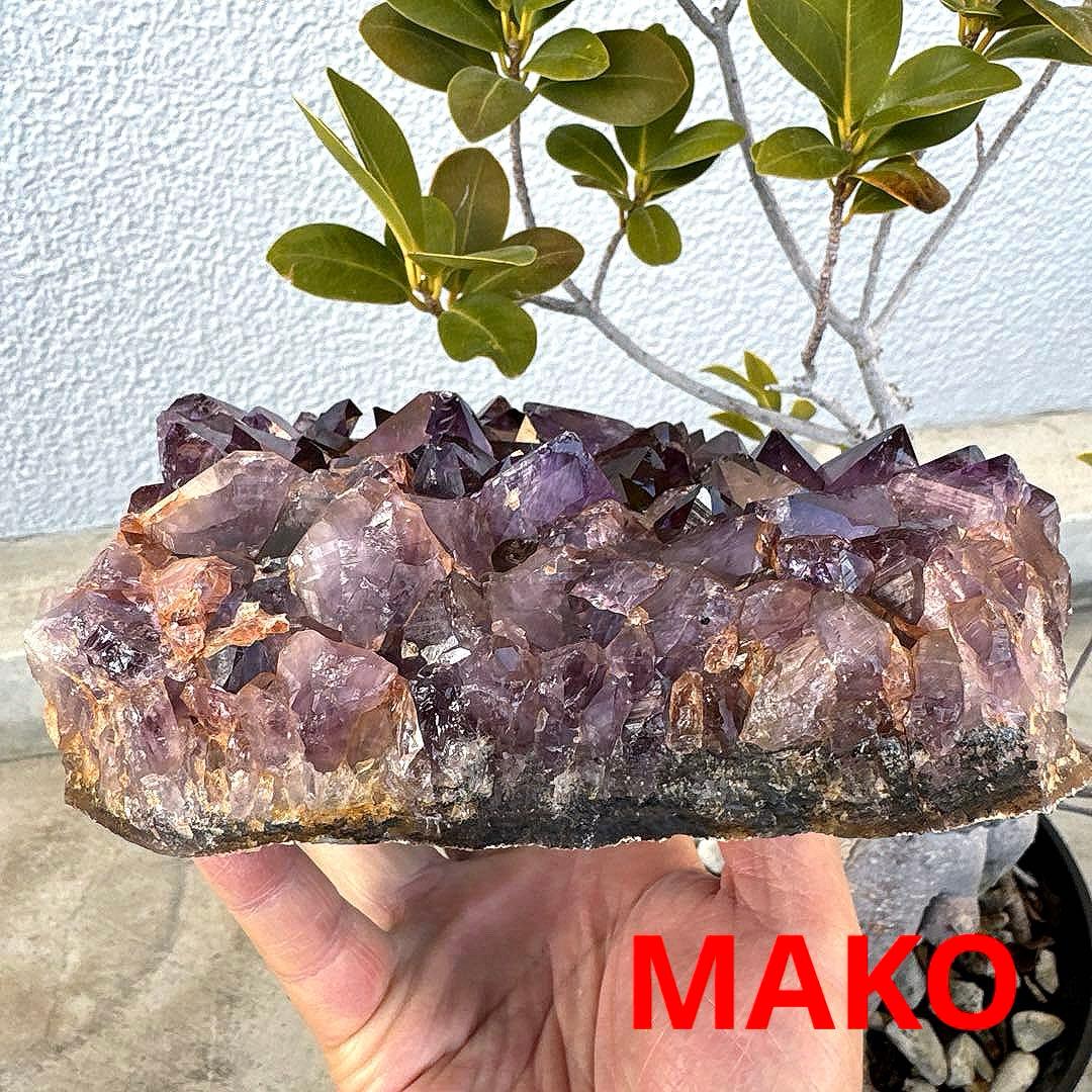 M1889☆アメジストクラスター1.5Kg☆ブラジル産☆天然石☆N60106-B