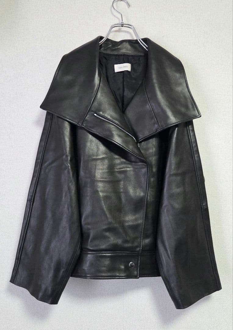 24AW【DES PRÉS】レザー ライダースブルゾン