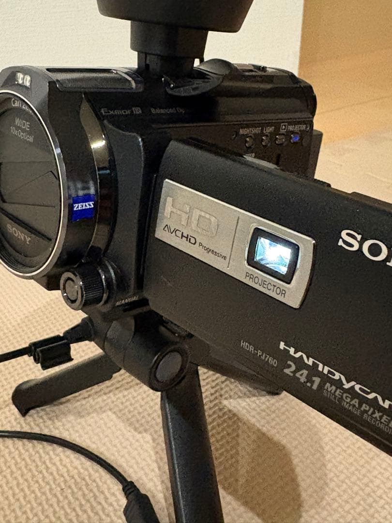 sony HDR-PJ760V プロジェクター内蔵ビデオカメラ