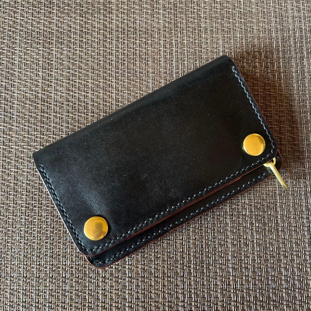 【本日限定価格】MARYAM ホースフロント ミドルトラッカーウォレット 茶芯