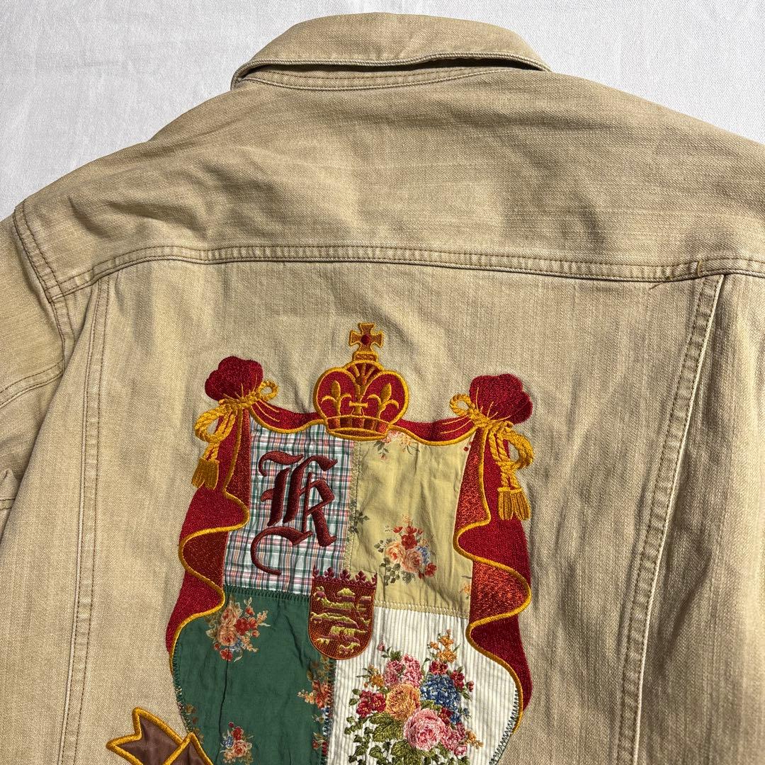 美品 Karl Helmut カールヘルム 刺繍＆パッチワーク ジャケット M