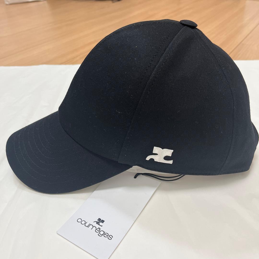 Courrges✴︎黒 Msizeコットンキャップ