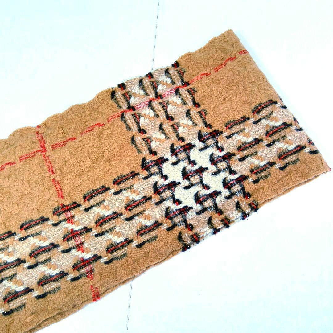 美品★BURBERRY マフラー チェック柄 希少デザイン カシミア混