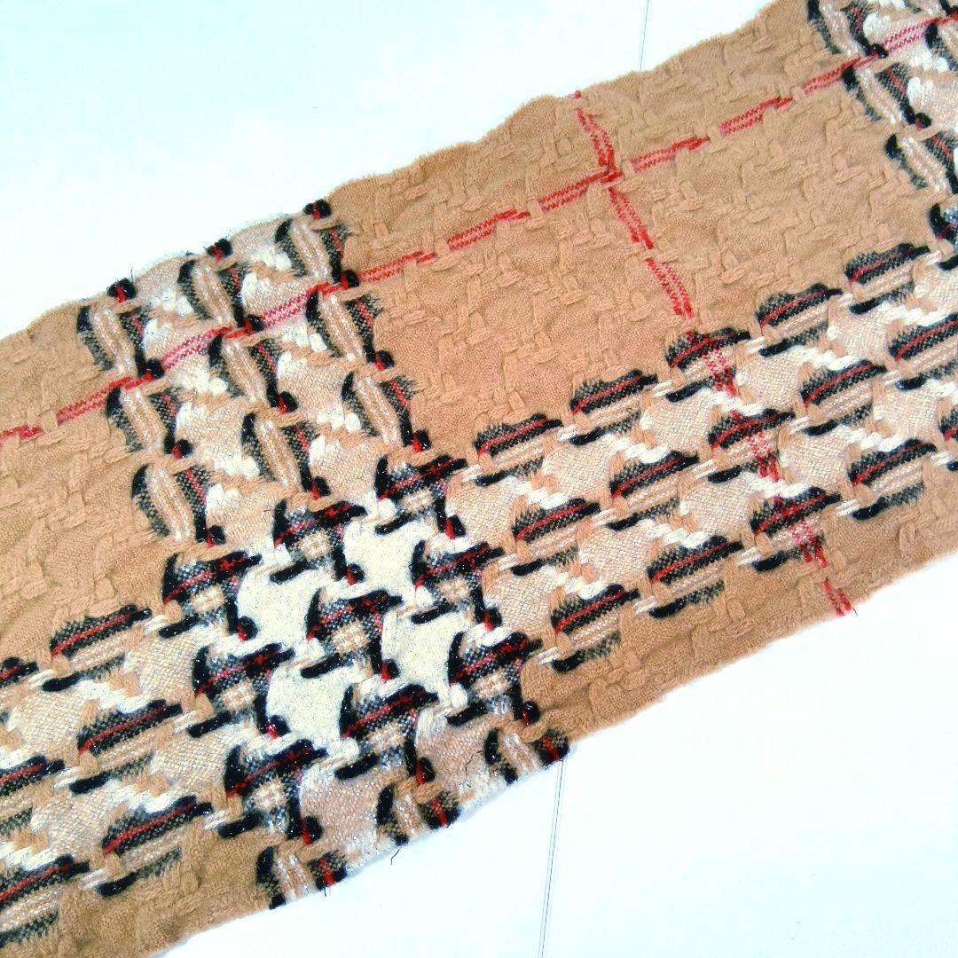 美品★BURBERRY マフラー チェック柄 希少デザイン カシミア混