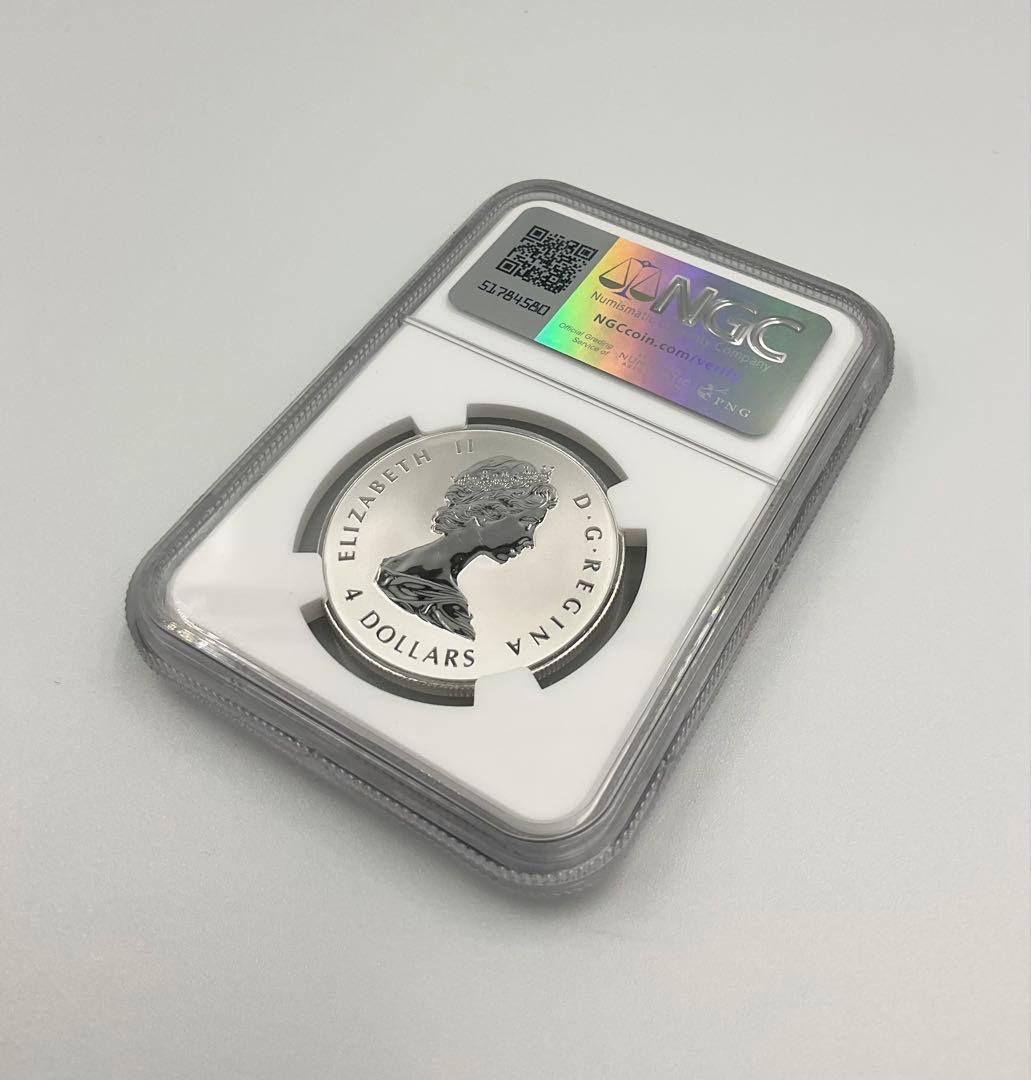 【Mitts coins】2025 カナダ ML 4ドル 銀貨 PF70