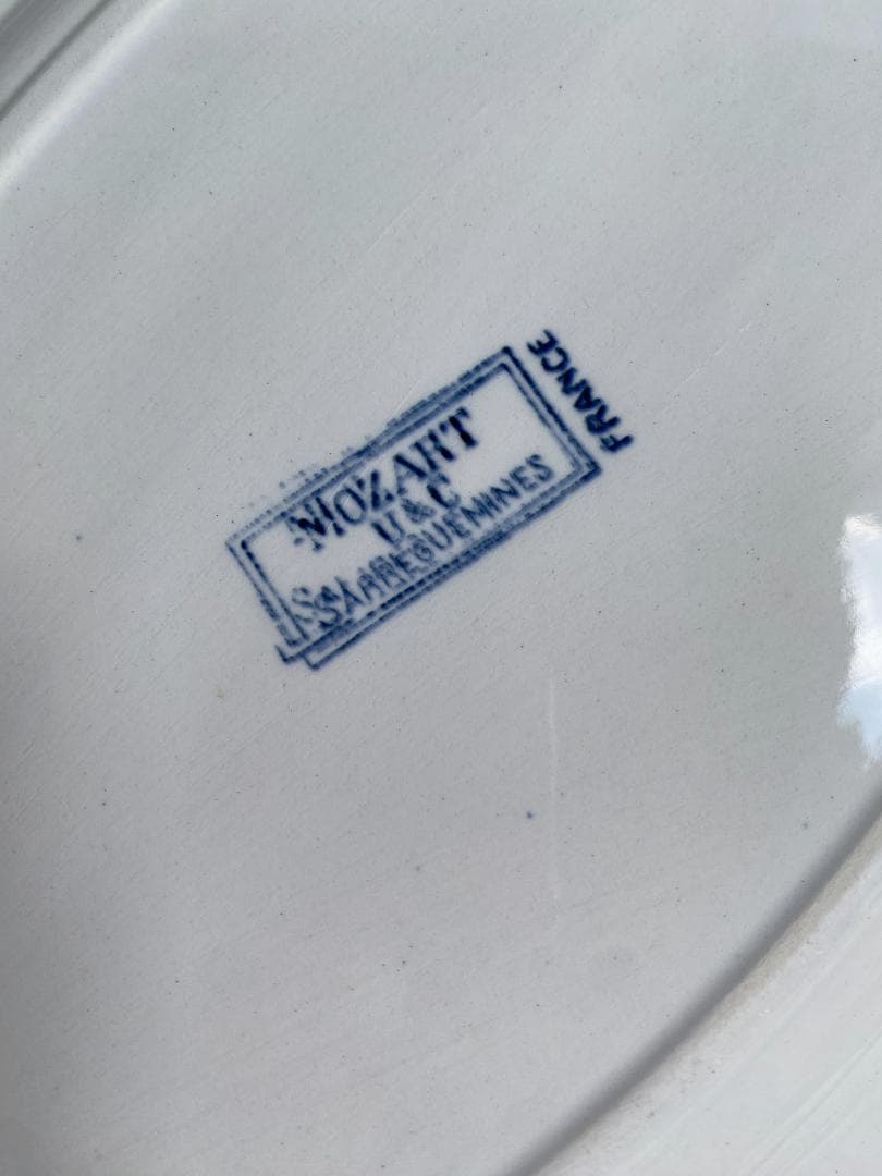 フランス アンティーク サルグミンヌ モーツァルト オーバル皿