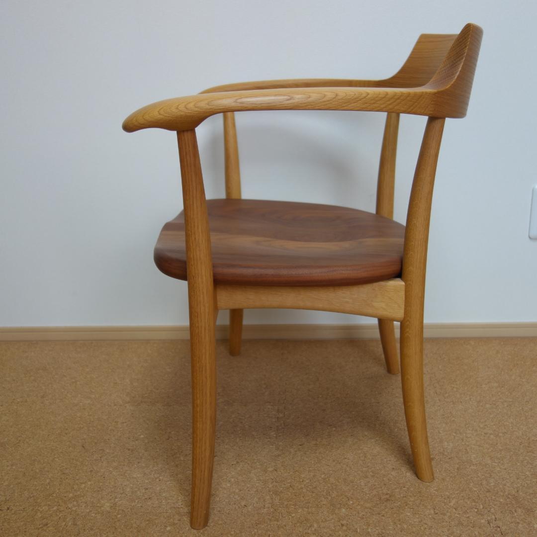 HIDAクレセントアームチェア①メーカー保証 中SG262A　OWA希少ツートン