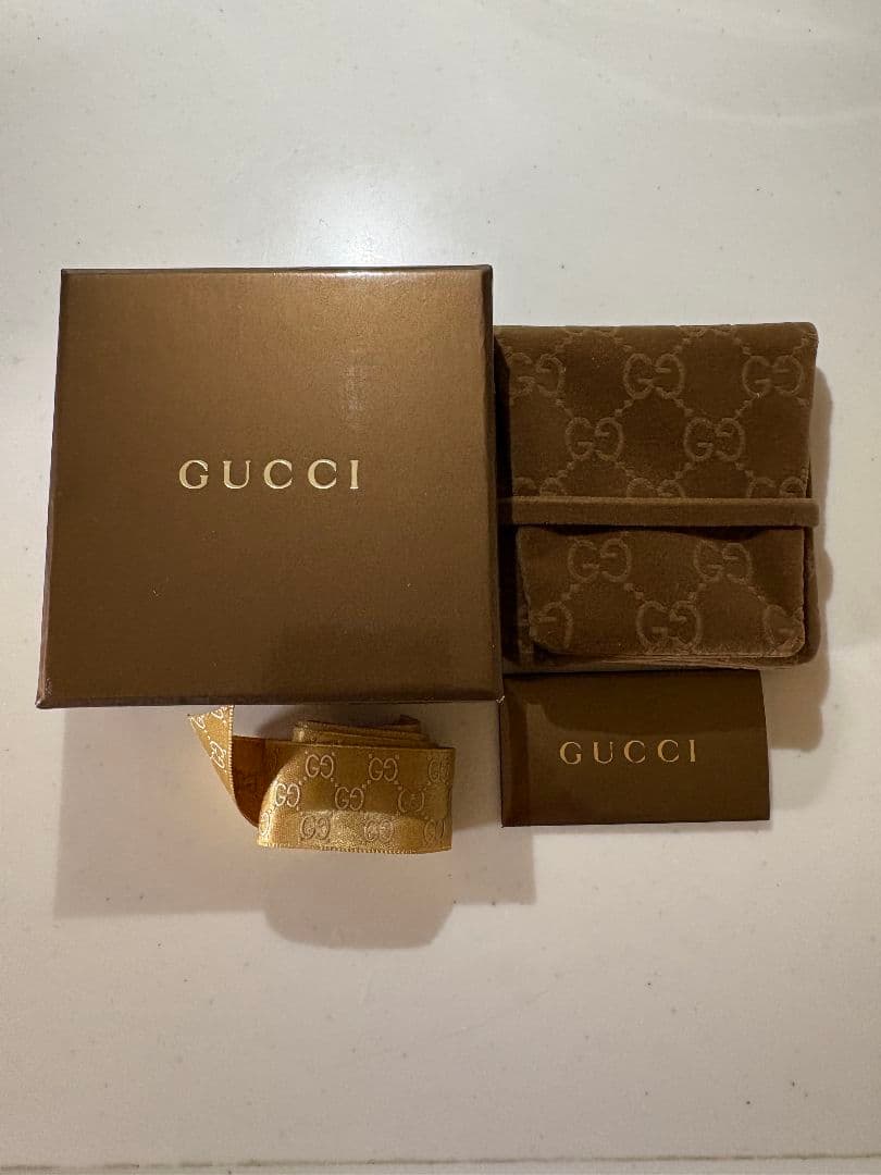 GUCCI ブランデッドG ロゴリング 刻印サイズ:13号【箱/ポーチ付】