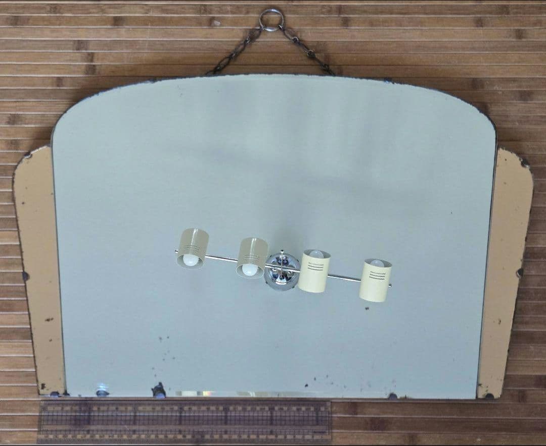 アールデコ アーチ型 壁掛け ミラー