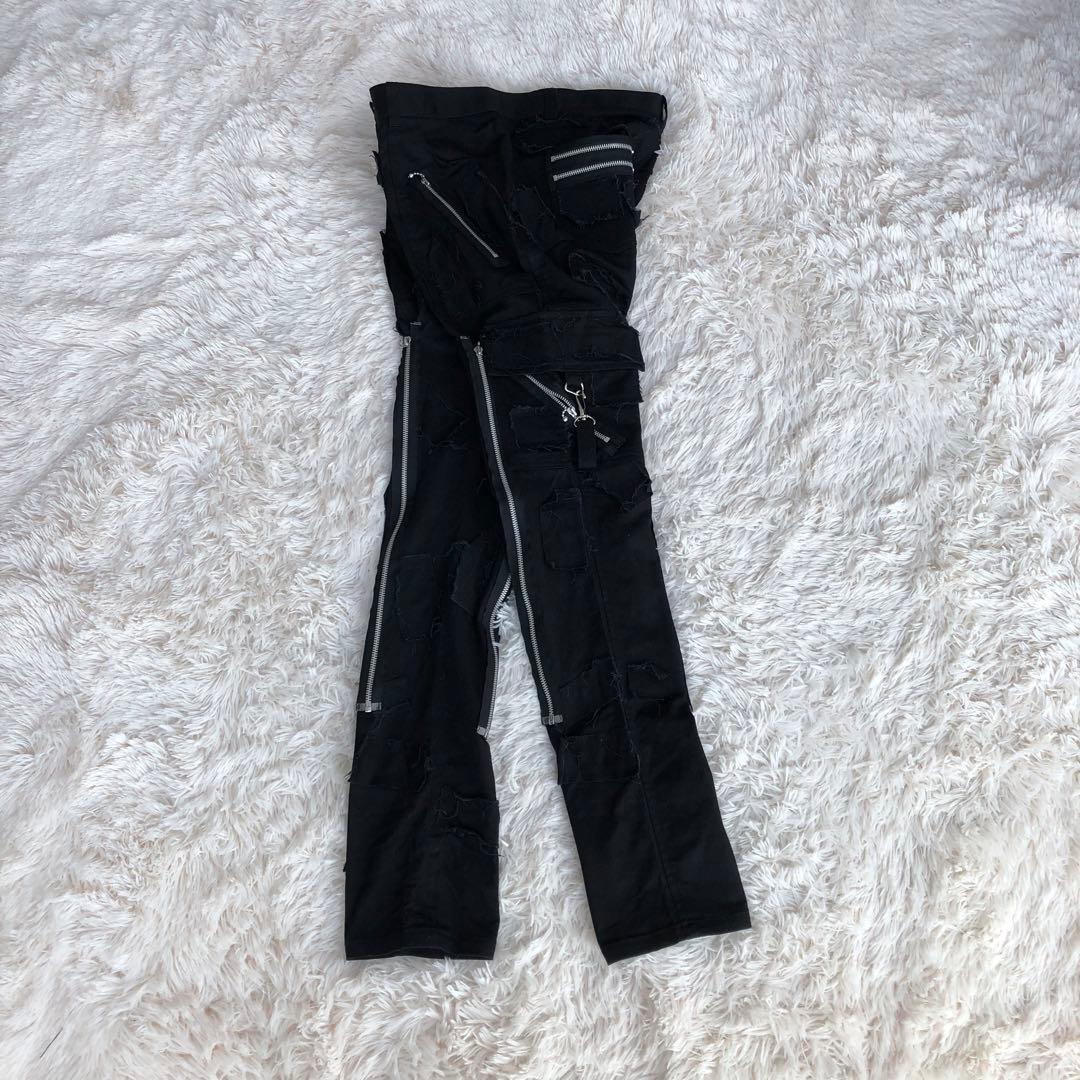 GOLDEN YEARSゴールデンイヤーズボンテージパンツブラック黒W36