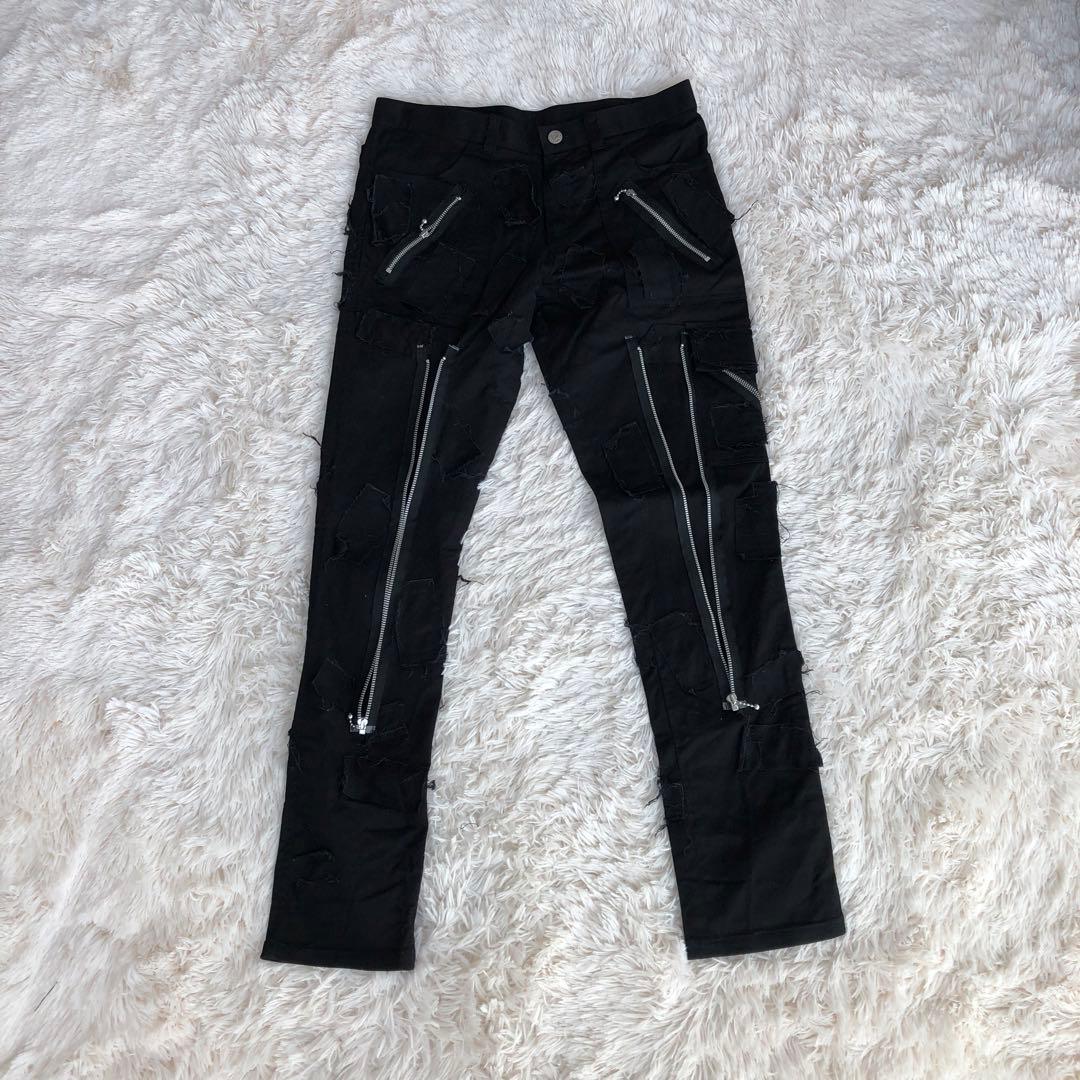 GOLDEN YEARSゴールデンイヤーズボンテージパンツブラック黒W36