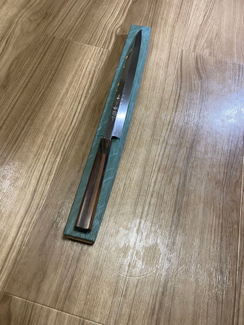 不動國行　玄海正国　フグ引き　水焼本焼　包丁　尺 波紋凄く綺麗