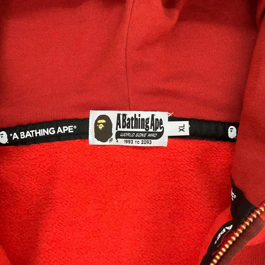 A BATHING APE アベイシングエイプ ダブルシャークパーカー