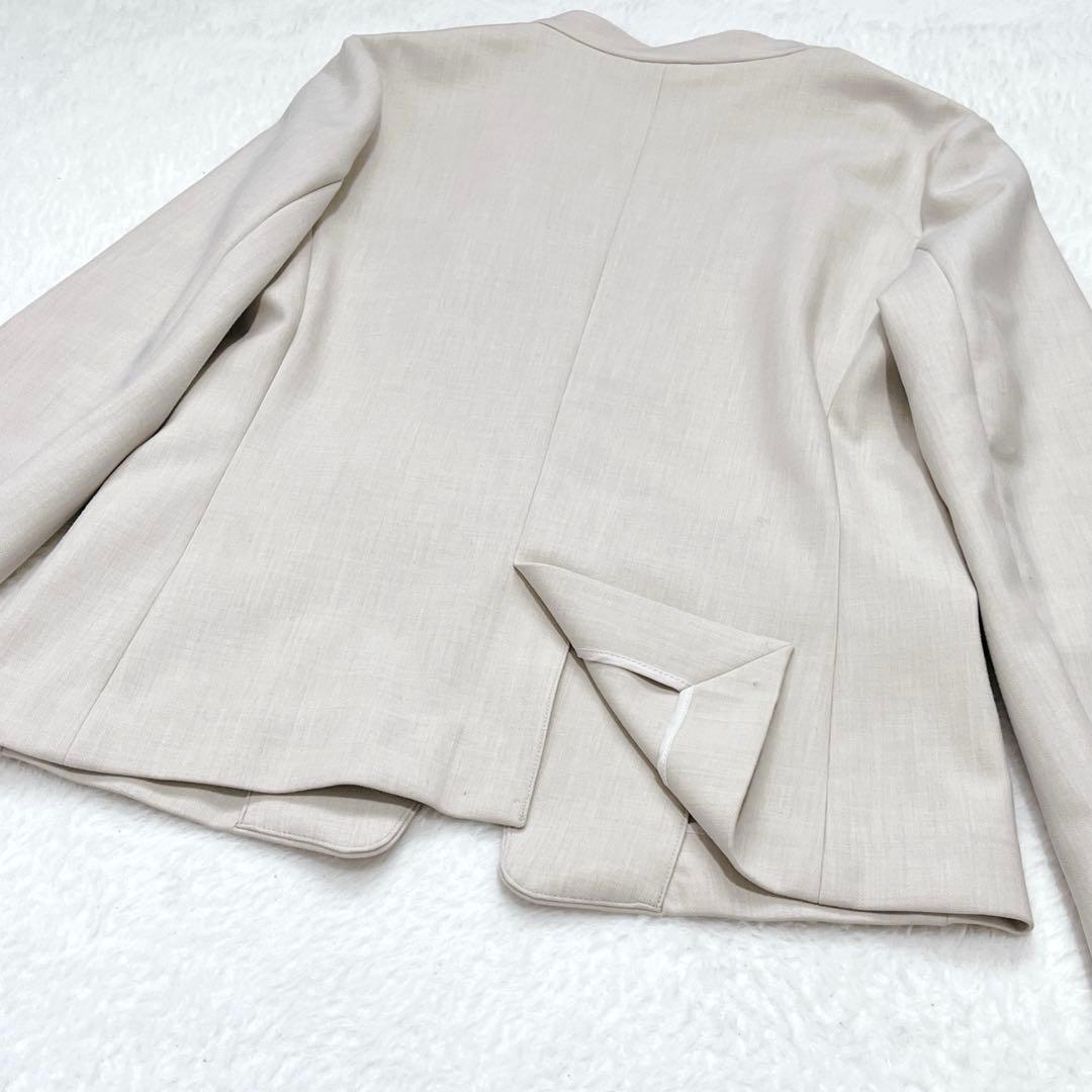 極美品✨グリーンレーベルリラクシング セットアップ ノーカラー パンツ 洗える