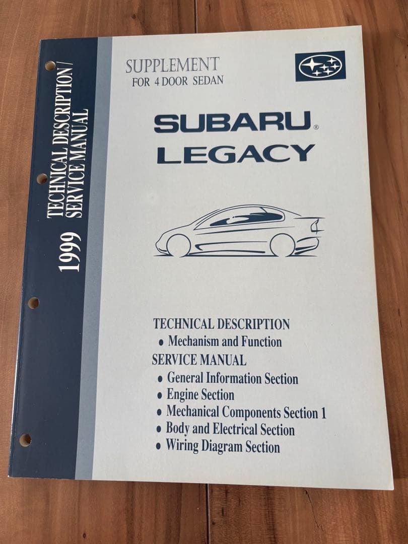 SUBARU LEGACY (BE/BH)整備マニュアルセット 9冊