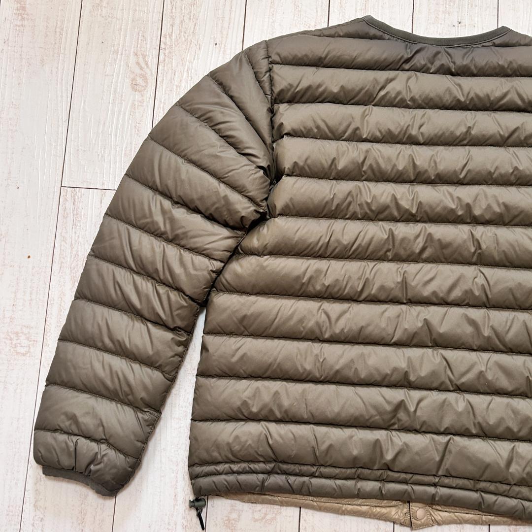 DANTON ダントン クルーネック インナー ダウンジャケット オリーブ 36