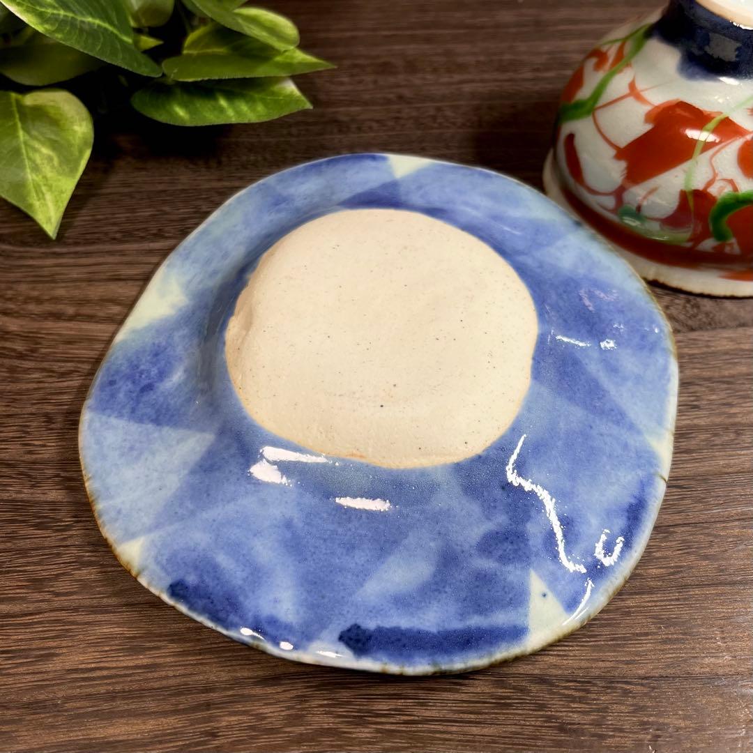 【作家物】 斉山窯 太田恵 一服碗 皿 セット フリーカップ 多様碗 受皿