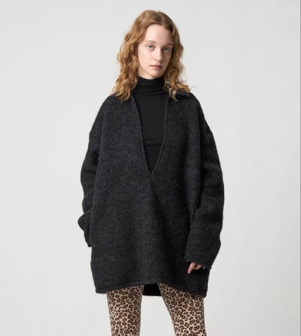 【aymw.】＜6(ROKU)＞ロク シャギー スキッパー プルオーバー