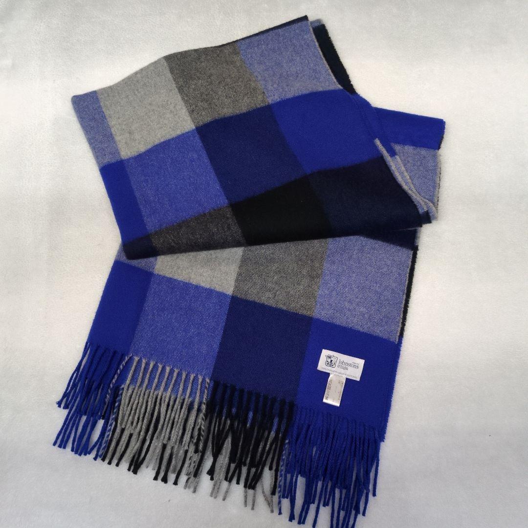 ジョンストンズ　アングローバルショップ別注　ブルー×グレー