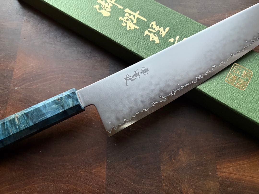 関　打刃物　寛丈　SG2 粉末ハイス 切付　和　牛刀 240mm 包丁　和包丁