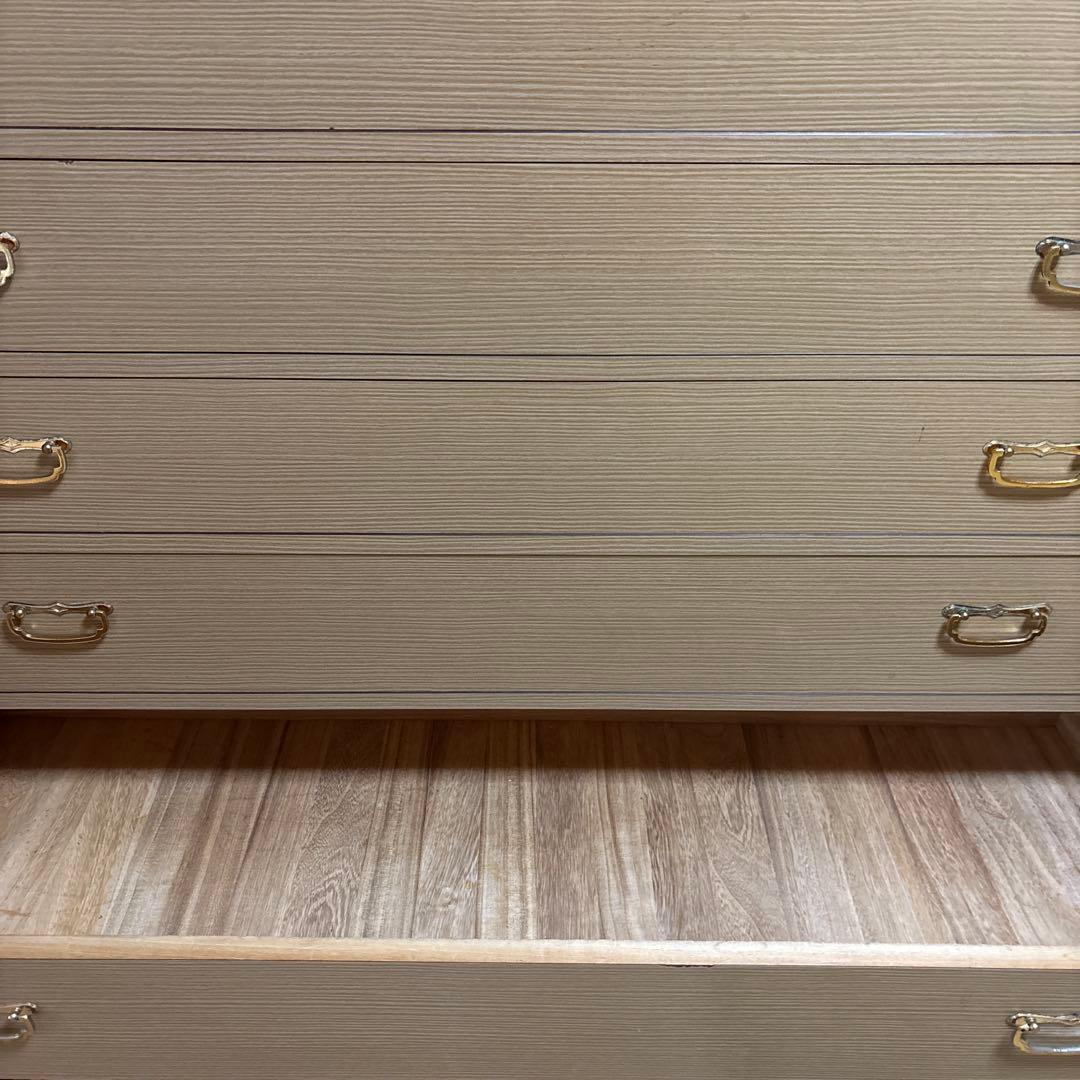 【底値】昭和レトロ 和ダンス 7段引き出し ガラス扉付き