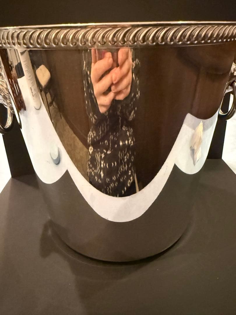 stainless stee ライオン装飾 ワインクーラー 二つセット