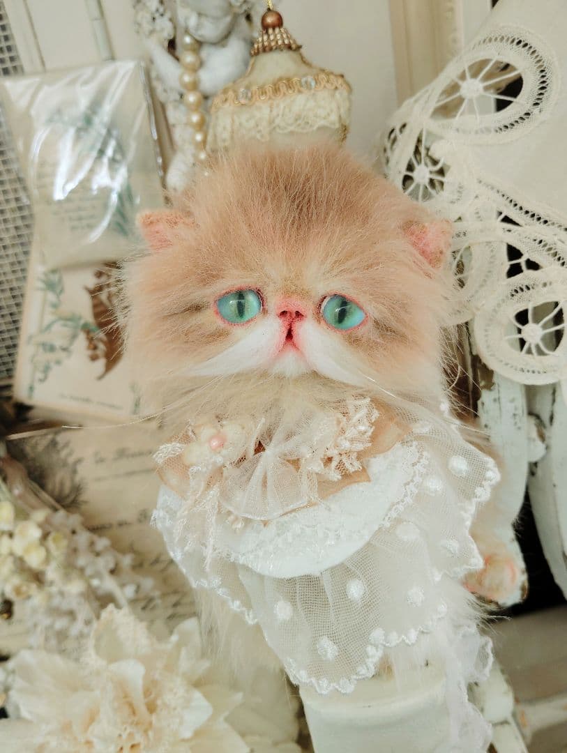 家族募集❤子猫のフワワちゃん♡アートドール♡ぬいぐるみ♡