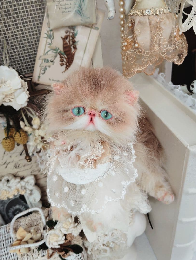 家族募集❤子猫のフワワちゃん♡アートドール♡ぬいぐるみ♡