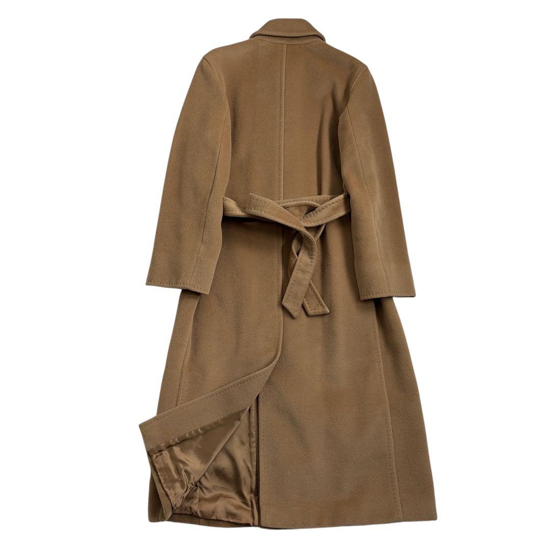 極美品 マックスマーラ カシミヤロングコート 白タグ 40 ベルト