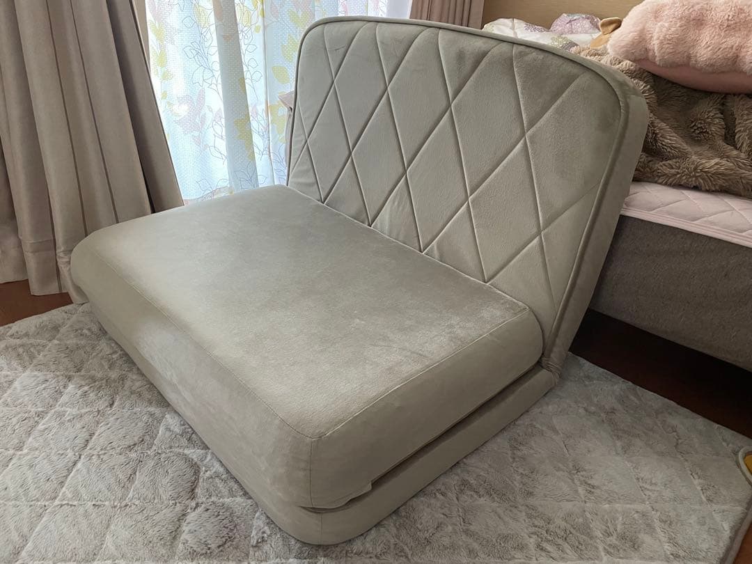 3wayソファ 2人掛け ダイヤモンドキルト ベロア セルタン