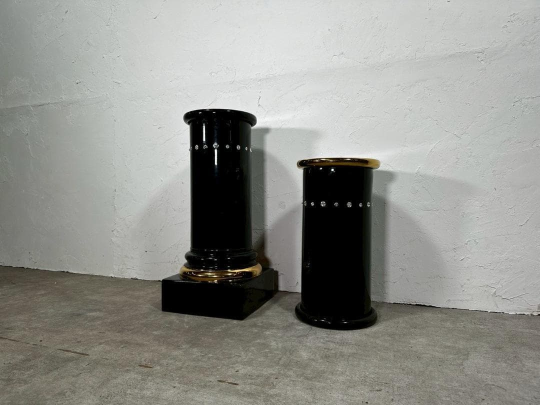 美品『AHURA』アウラ 台座 花台 飾り台 オブジェ 陶器 RWmis62