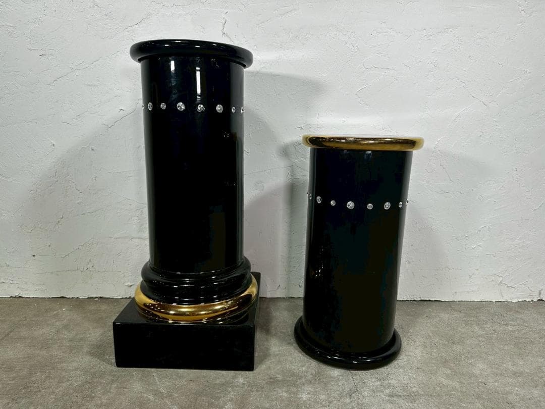 美品『AHURA』アウラ 台座 花台 飾り台 オブジェ 陶器 RWmis62