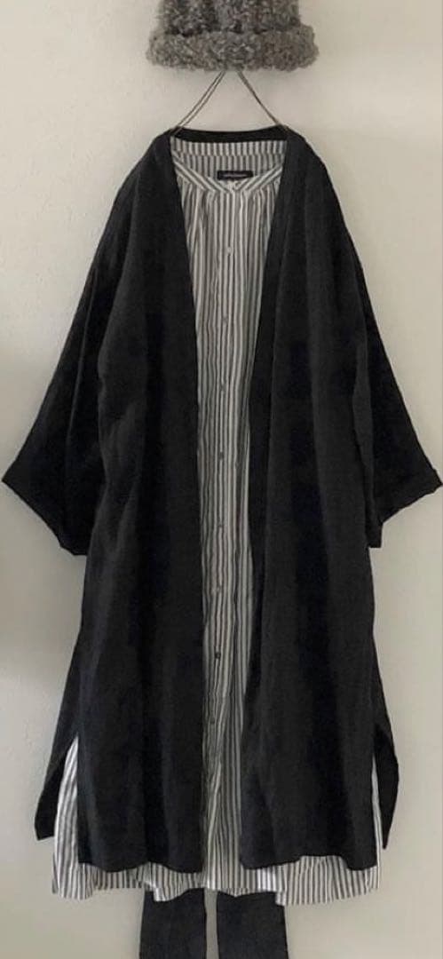 rehellinen linen×wool coat