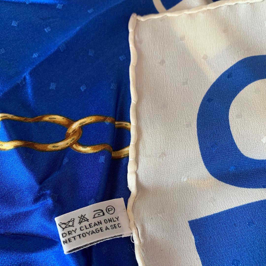 CHANEL　シャネルスカーフ　ココマーク マドモアゼル　絹100%