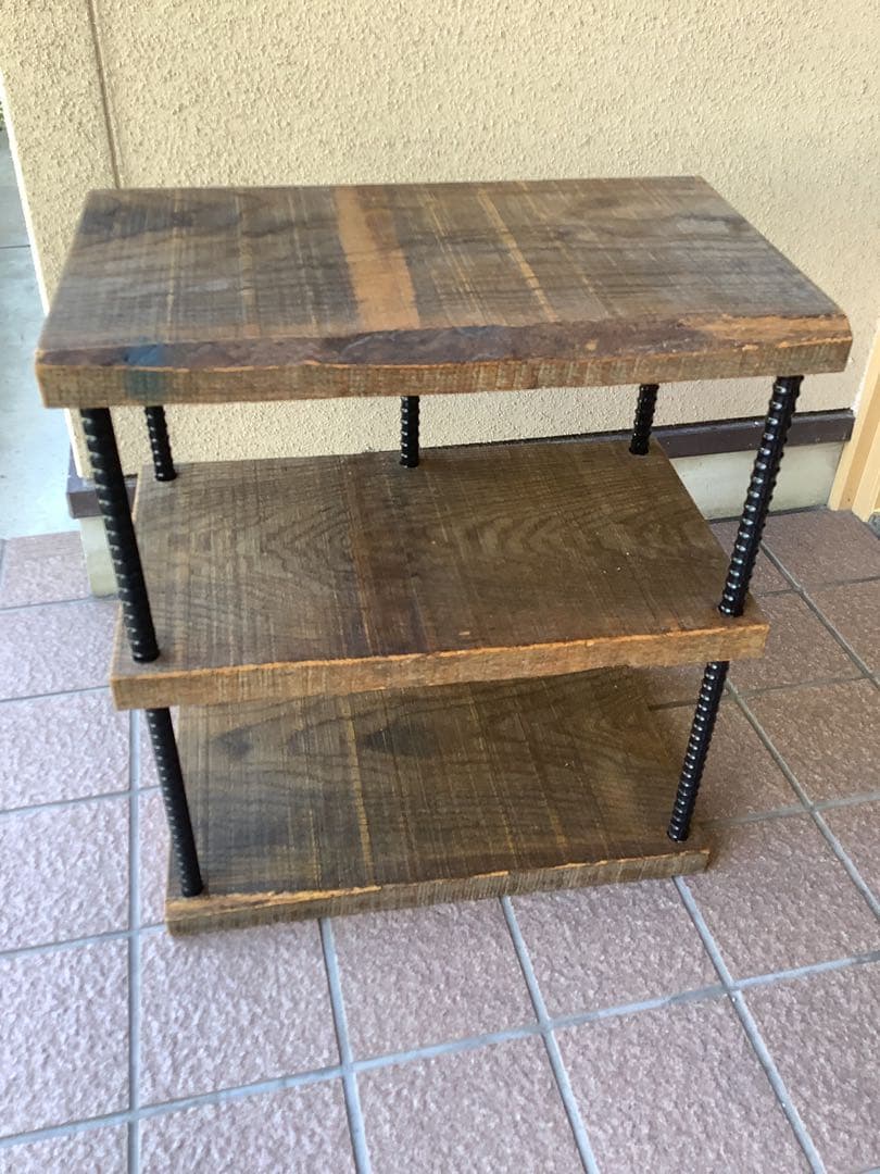 最終価格　アイアン3段シェルフ