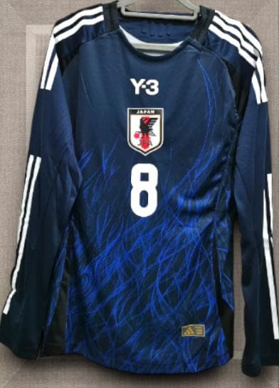 24/25 日本代表 8番 ミナミノ・タクミ Y-3 長袖 ユニフォーム