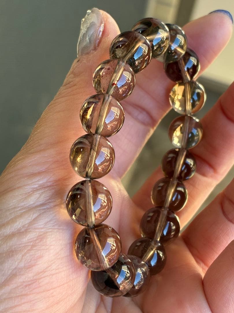 超希少✨極上5A❗️見て！このクリア感とパワー✨ガウリシャンカール　ブレスレット