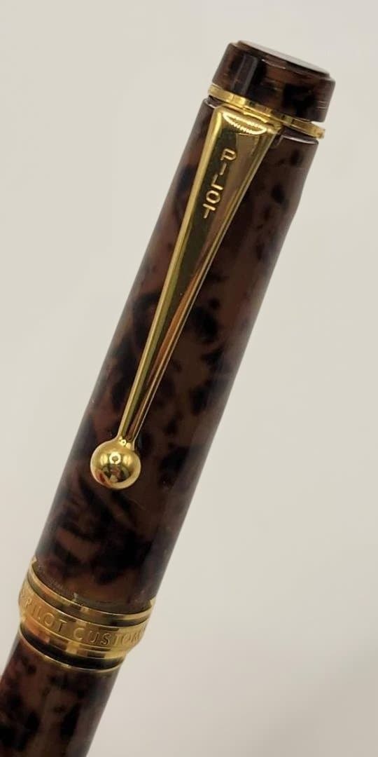 ヴィンテージ PILOT カスタム べっこう柄 万年筆 14K 585