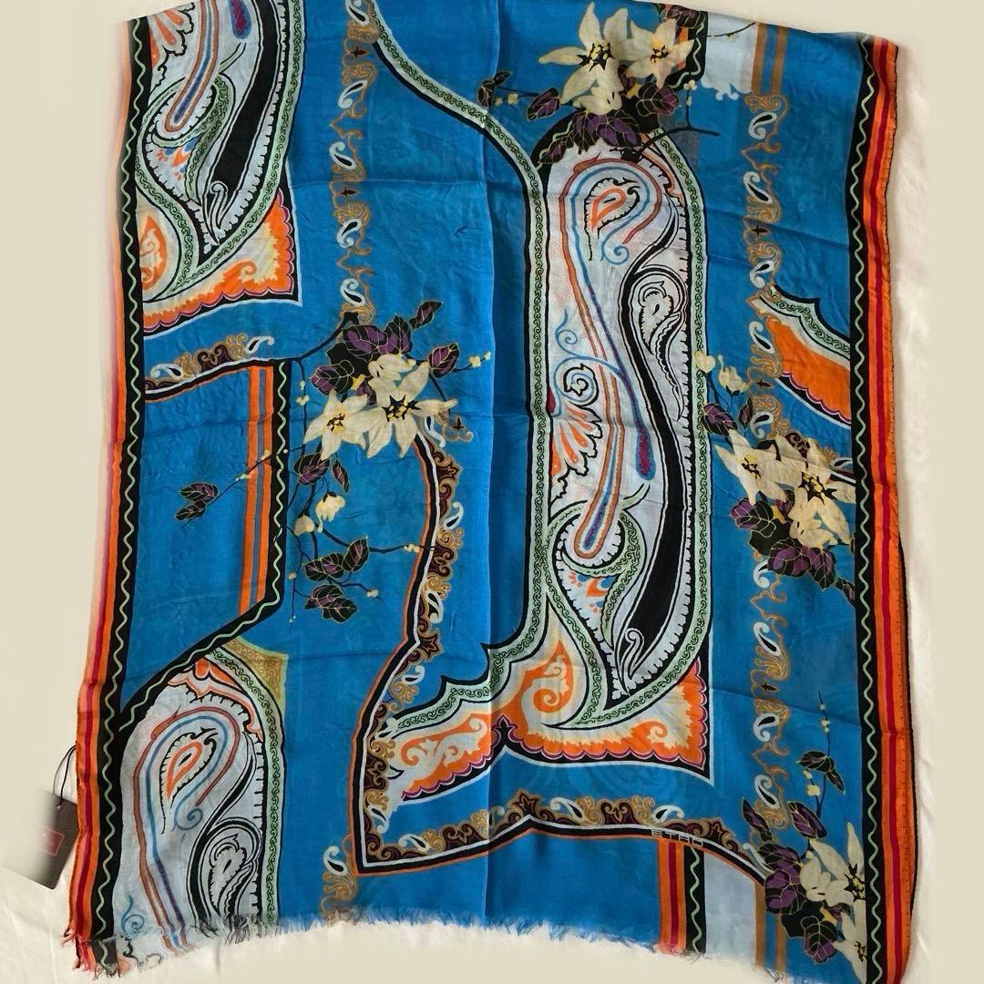 洗練されたデザイン　ETRO 正規品　大判ショール　 希少サイズ　4