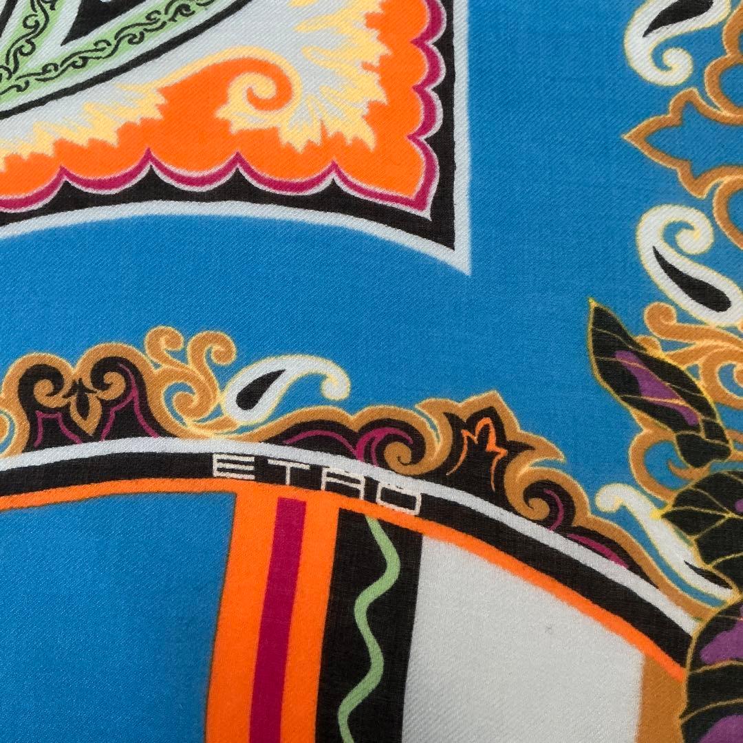 洗練されたデザイン　ETRO 正規品　大判ショール　 希少サイズ　4